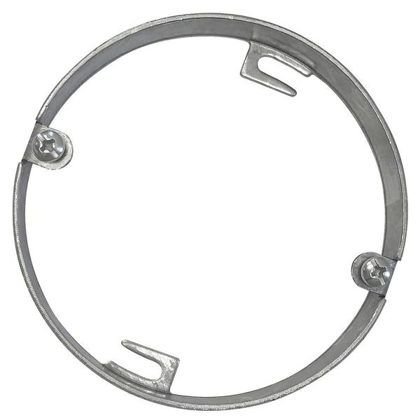 Southwire Box Extension Ring, Box Extension Accessory, Galvanized Steel, Round Pan Box 57111